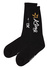 King Intenso tall men's stylish socks  čierna veľkosť: 36-40