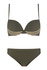 Alhara khaki dámske dvojdielne plavky S1023 khaki veľkosť: M