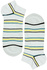 Bellinda ponožky - pánske nízke bavlnené s prúžkami biela veľkosť: 39-42