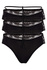Anastázie Dark nohavičky s čipkou 8690 - 3bal čierna veľkosť: M