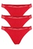 Erika červené nohavičky s pásikmi WNWC 82711- 3 bal červená veľkosť: M