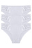 Helga bavlnené nohavičky s čipkou 9086 - 3 ks biela veľkosť: M