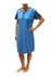 Adela dámska nočná košeľa s bodkami DNU329-NT modrá veľkosť: M