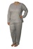 Magia dámske pyžamo dlhý rukáv V1546 šedá veľkosť: 5XL