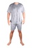 Jonáš letné pyžamo krátky rukáv a kraťasy V1849 svetlošedá veľkosť: 4XL