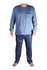 Zdenda Lux pánske pyžamo s flísom šedomodrá veľkosť: XL