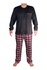 Zdenda Lux pánske pyžamo s flísom tmavo šedá veľkosť: XL