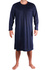 Dominik pánska nočná košeľa dlhý rukáv tmavo modrá veľkosť: L
