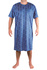 Leon pánska nočná košeľa s krátkym rukávom modrá veľkosť: L