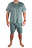 Leman pánske pyžamo krátky rukáv 1070 zelená veľkosť: M