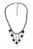 Bižutérny náhrdelník s príveskami čierna