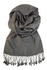 Milano elegantný jednofarebný šál tmavo šedá