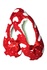 Irma red dámske papuče so srdiečkami červená veľkosť: 35-38