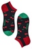 Sweet cherry nízke ponožky s obrázkami 5607 čierna veľkosť: 42-46