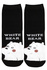 Happy White Bear veselé ponožky čierna veľkosť: 35-38