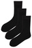 Pánske klasické ponožky bambus S230C - 3 páry čierna veľkosť: 40-44