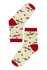 Praha svetlé ponožky so srdiečkami krémová veľkosť: 35-37