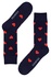 Valentínské ponožky so srdiečkami tmavo modrá veľkosť: 40-43