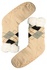 Teplé zimné ponožky kávové B01 svetlo béžová  veľkosť: 39-42