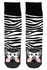 Veselé vysoké ponožky zebra 1979 šedá veľkosť: 36-40