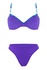 Rodita dámske nevystužené plavky LB641 fialová veľkosť: XL