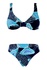 Terka dvojdielne plavky nevystužené lacno modrá veľkosť: M