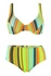 Dagmar dvojdielne plavky s kosticou zelená veľkosť: L