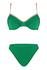 Nina dámske nevystužené plavky s kosticami zelená veľkosť: L