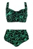 Salma Green dvojdielne plavky pre plnoštíhle S803 zelená veľkosť: XXL