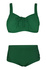 Estera dvojdielne plavky s výstužou S801 zelená veľkosť: M
