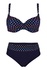 Debora plavky s výstužou a kosticami S1243 tmavo modrá veľkosť: L