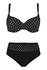 Debora Black plavky s výstužou a kosticami S1243 čierna veľkosť: L