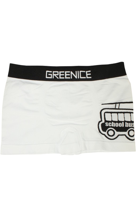 Greenice Bus - boxerky biela veľkosť: 3-4 roky