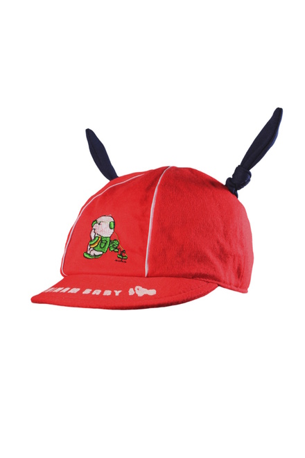 Ušáček detský klobúčik červená veľkosť: 6-9 mes
