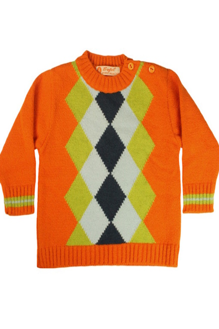English Style svetrík oranžová veľkosť: 1 rok