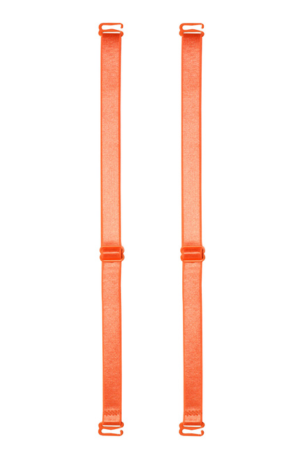 12 mm - textilné ramienka k podprsenke oranžová