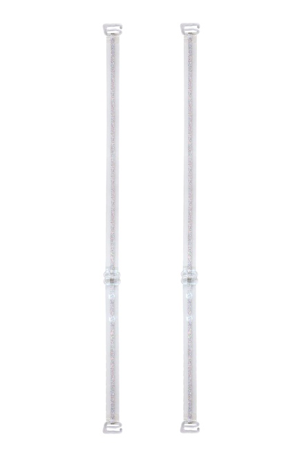 10 mm - ramienka ozdobné silikónové so strieborným prúžkom