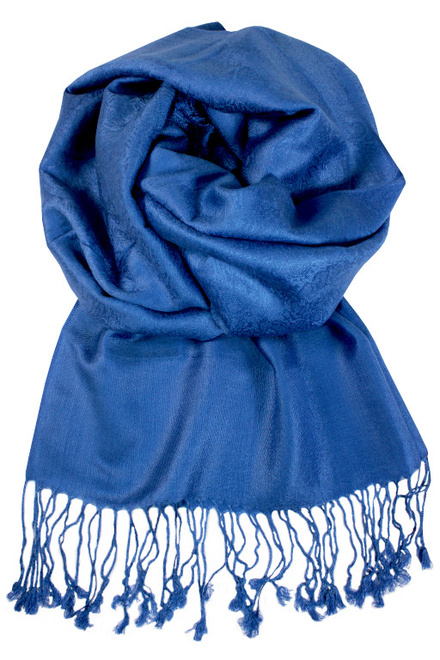 Milano elegantný jednofarebný šál modrá