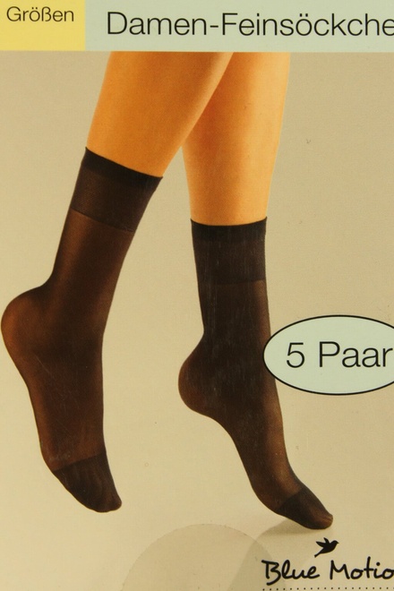 Silónové ponožky 20 DEN - 5 ks čierna veľkosť: UNI