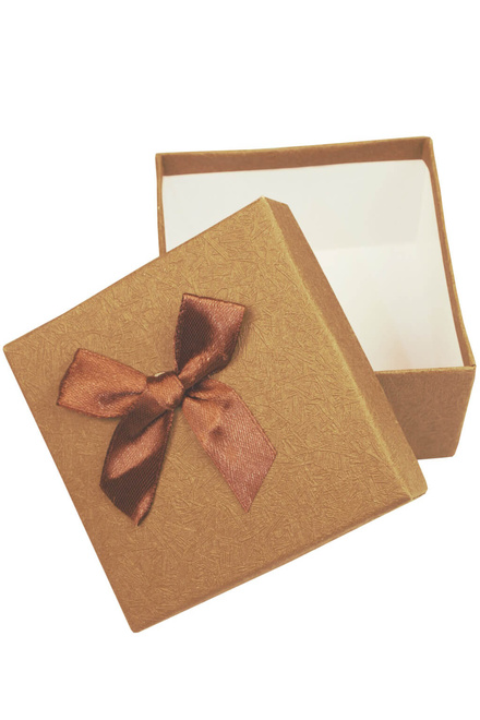 Darčeková krabička 8x8 cm temne hnedá