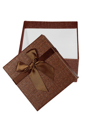 Darčekové balenie čokoládovohnedé 8x8 cm