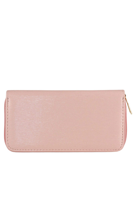 Shiny babypink dámska peňaženka na zips 11614-2 svetlo ružová