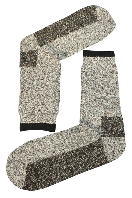 Teplé vlnené ponožky Thermo svetlošedá veľkosť: 39-42