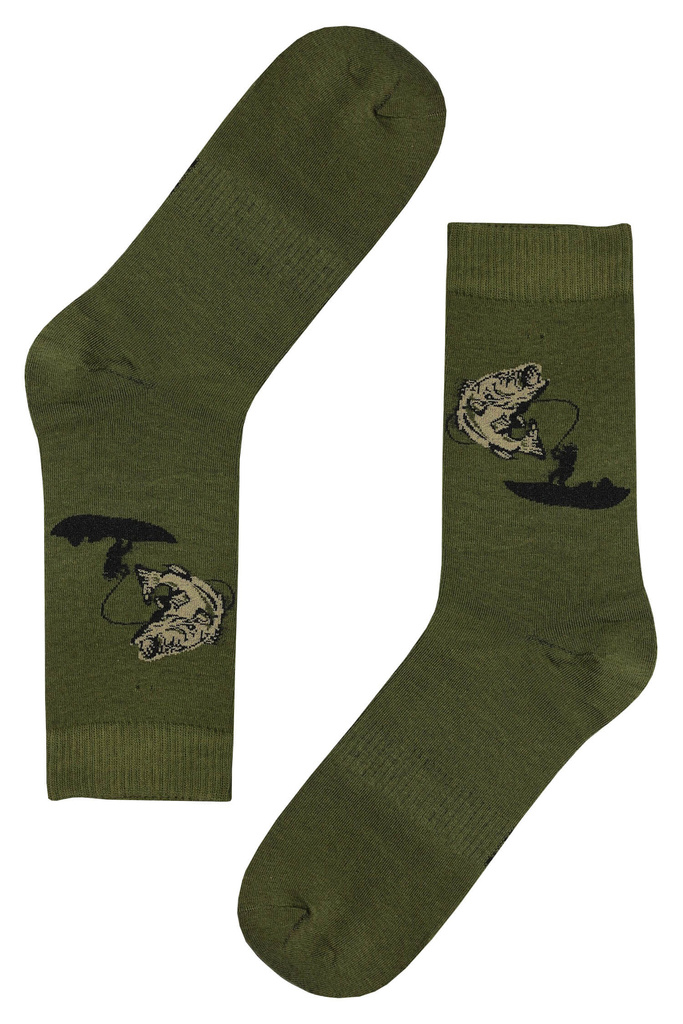Pánske vysoké ponožky rybárske FE 3757 - 5párov