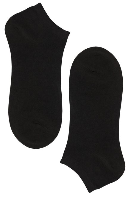 Dámske členkové ponožky bavlna CW349 -3 bal čierna veľkosť: 39-42
