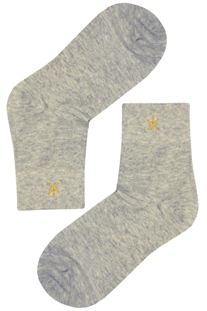 Dámske ponožky s elegantnou výšivkou NPX26