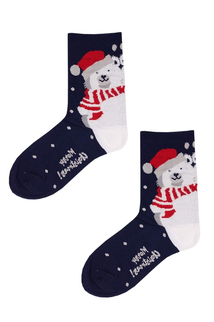 Duo pack II Vianočné ponožky 2984MC viacfarebná veľkosť: 39-42