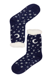 Mounty blue hrejivé ponožky baránok WW058