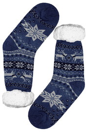 Polaris blue teplé ponožky s baránkom MC 112