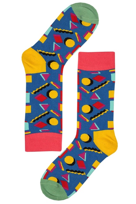 Geometrix veselé bavlnené ponožky viacfarebná veľkosť: 35-38